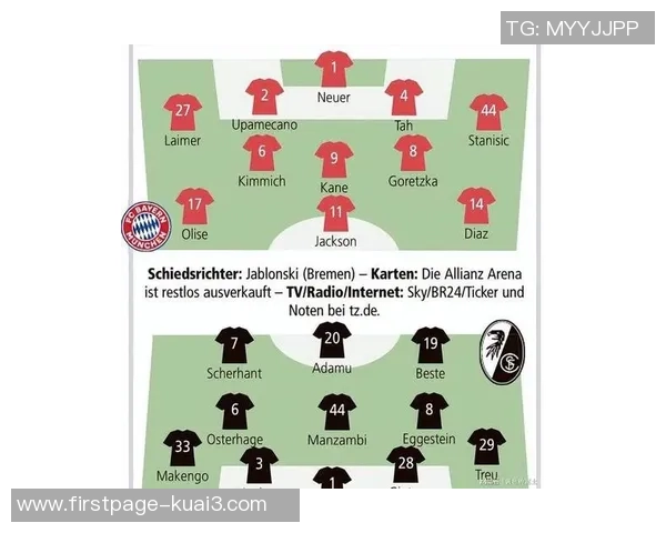 拜仁慕尼黑对阵弗莱堡前瞻分析及比赛预测全解读